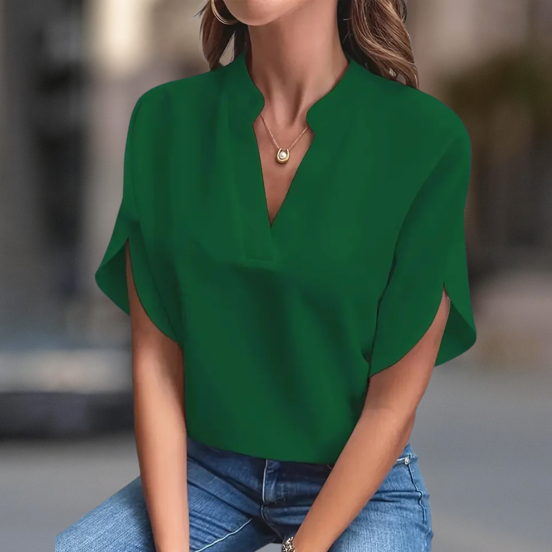 FRANCESCA | CLASSIC V-NECK TOP