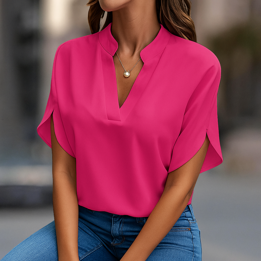 FRANCESCA | CLASSIC V-NECK TOP