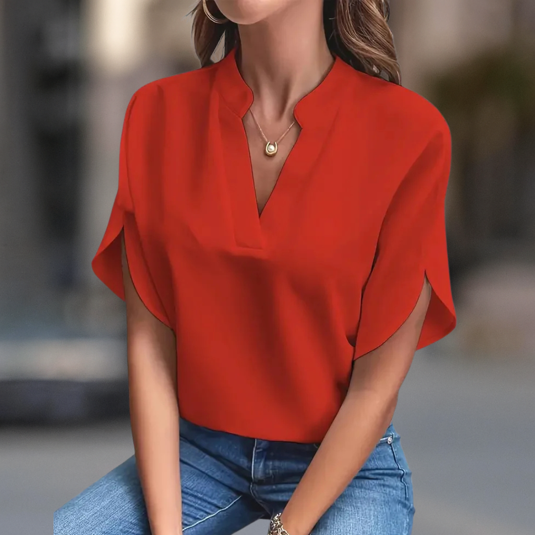 FRANCESCA | CLASSIC V-NECK TOP