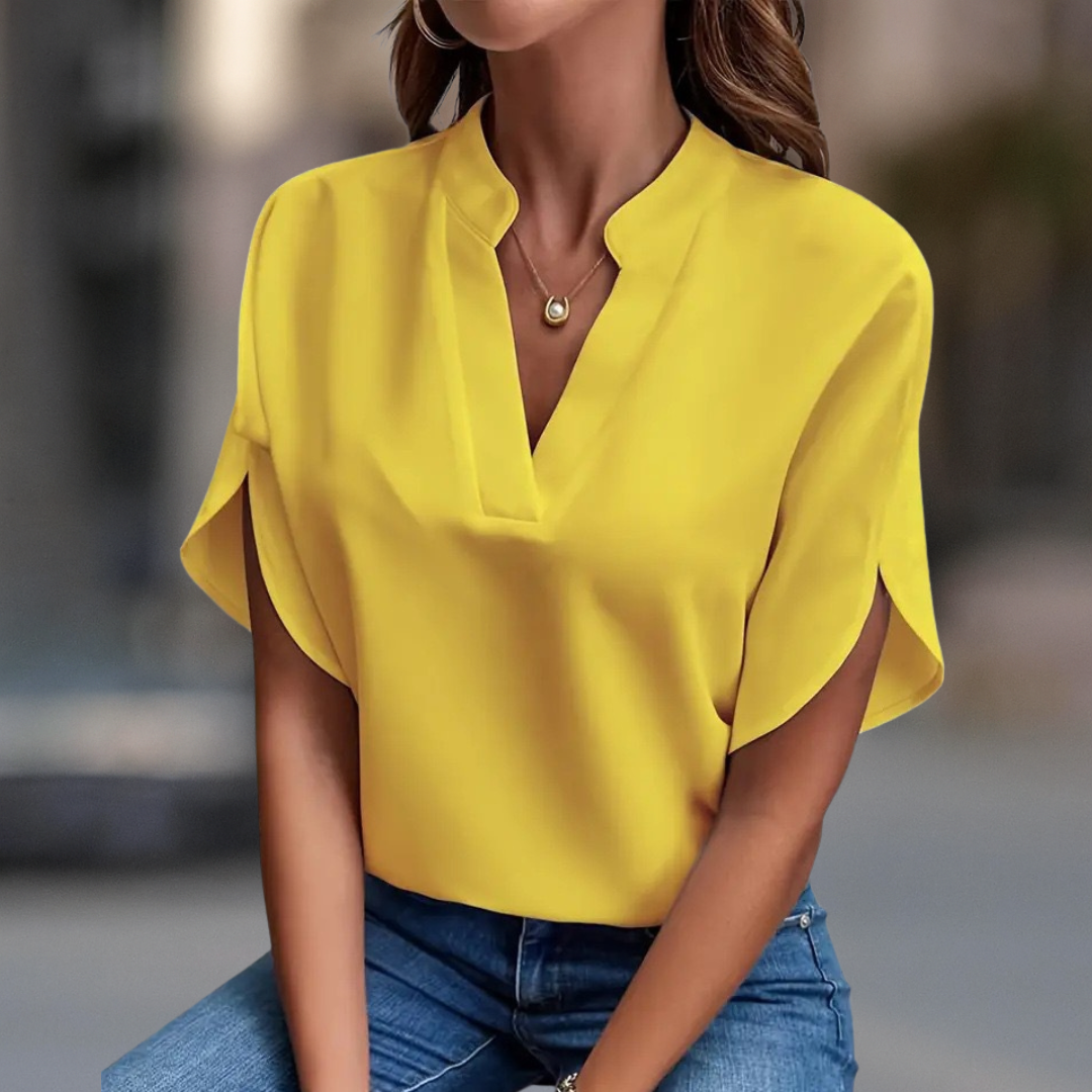 FRANCESCA | CLASSIC V-NECK TOP