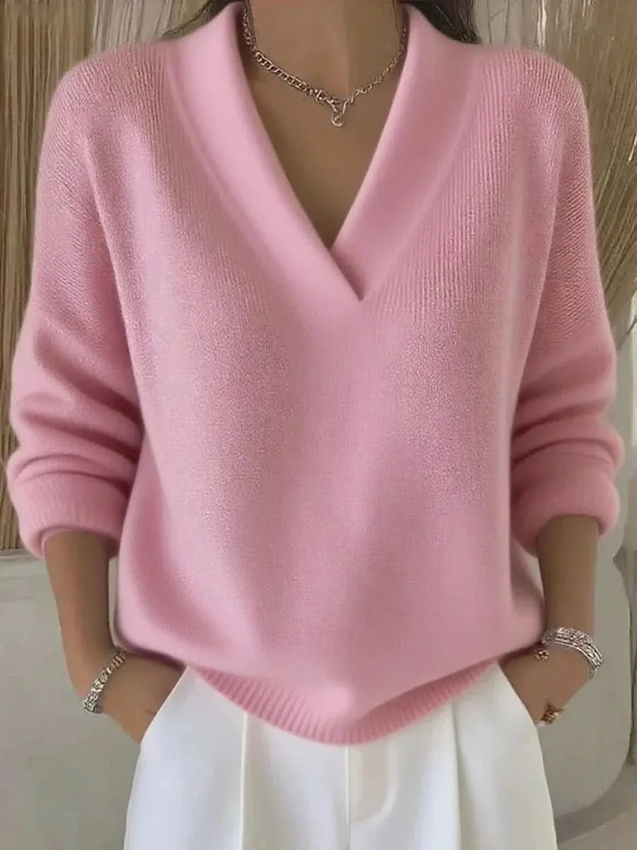 ROSEMERE | RELAXED V-NECK KNIT