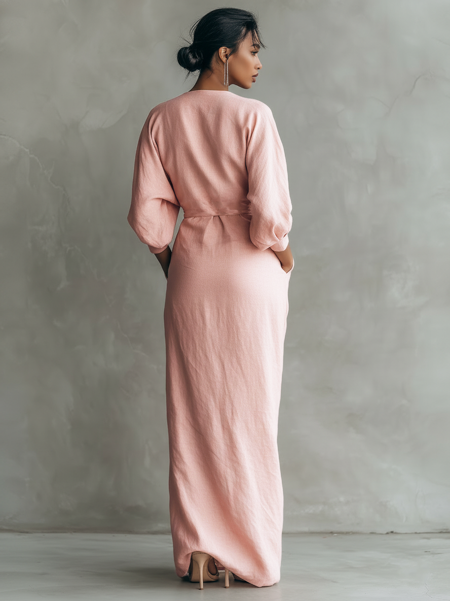 SOFI | PURE ELEGANCE V-NECK DRESS