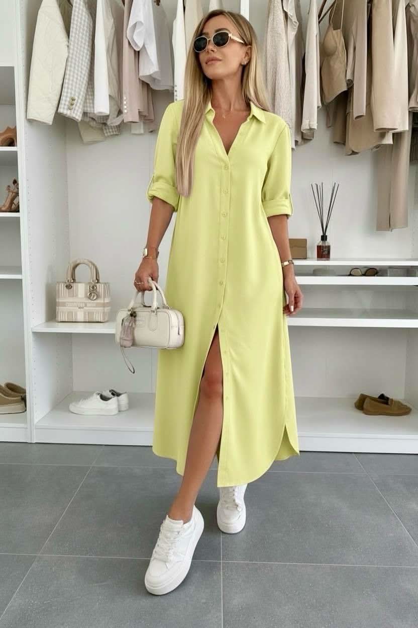 IVY | BUTTON DRESS