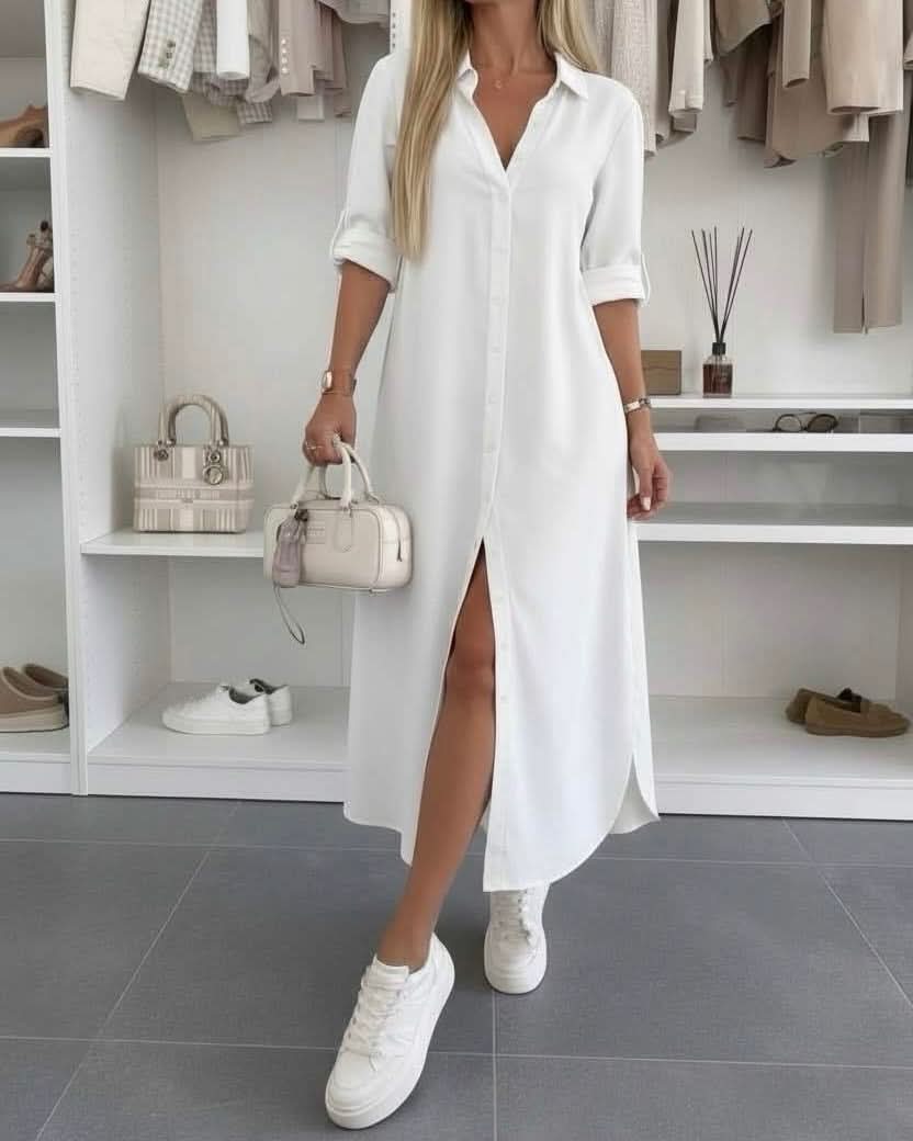 IVY | BUTTON DRESS
