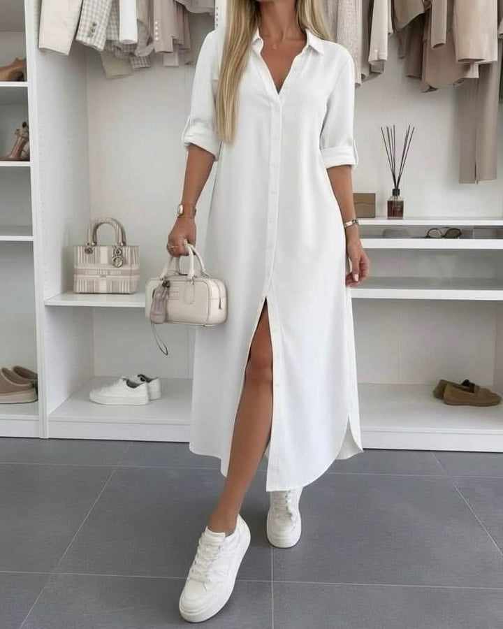 IVY | BUTTON DRESS