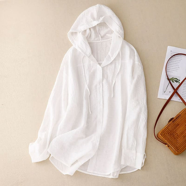 VICTORIA | LINEN HOODIE