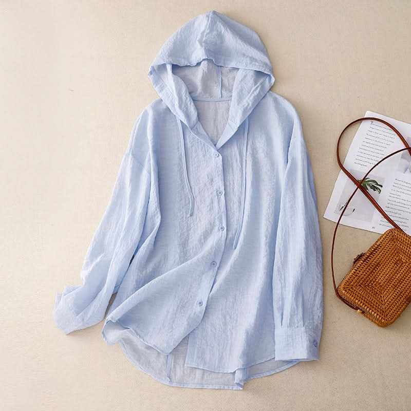VICTORIA | LINEN HOODIE