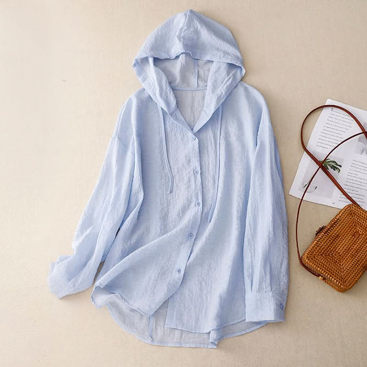 VICTORIA | LINEN HOODIE