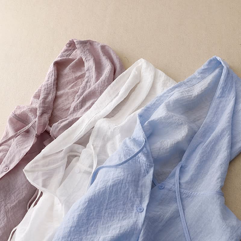 VICTORIA | LINEN HOODIE
