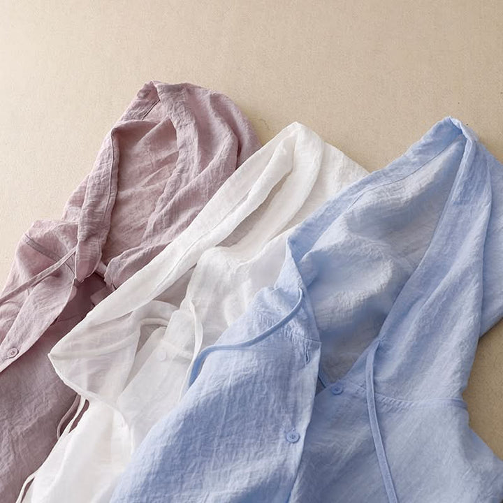 VICTORIA | LINEN HOODIE