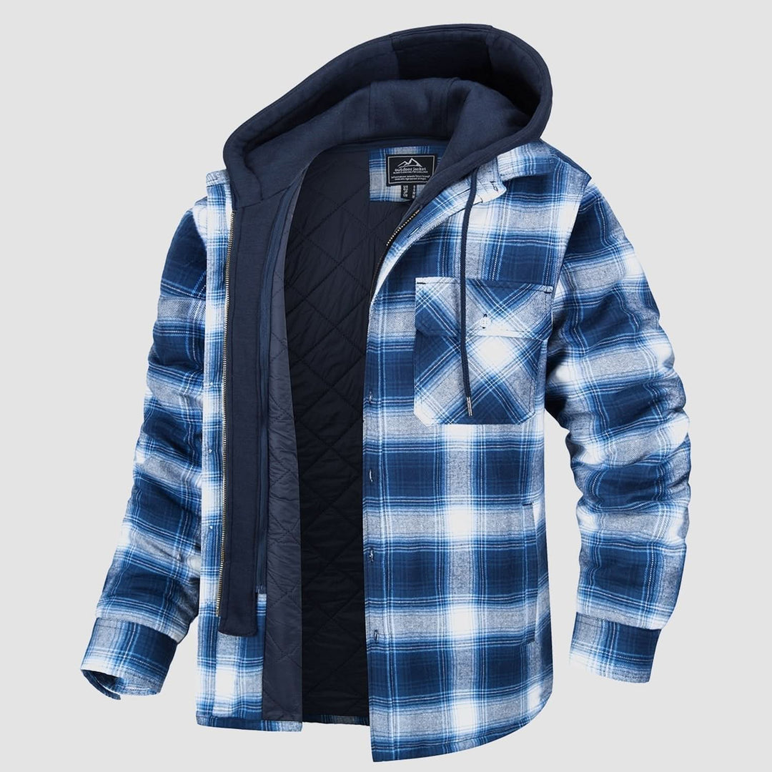 HARRY JACKET | FLANNEL WITH REMOVABLE HOOD
