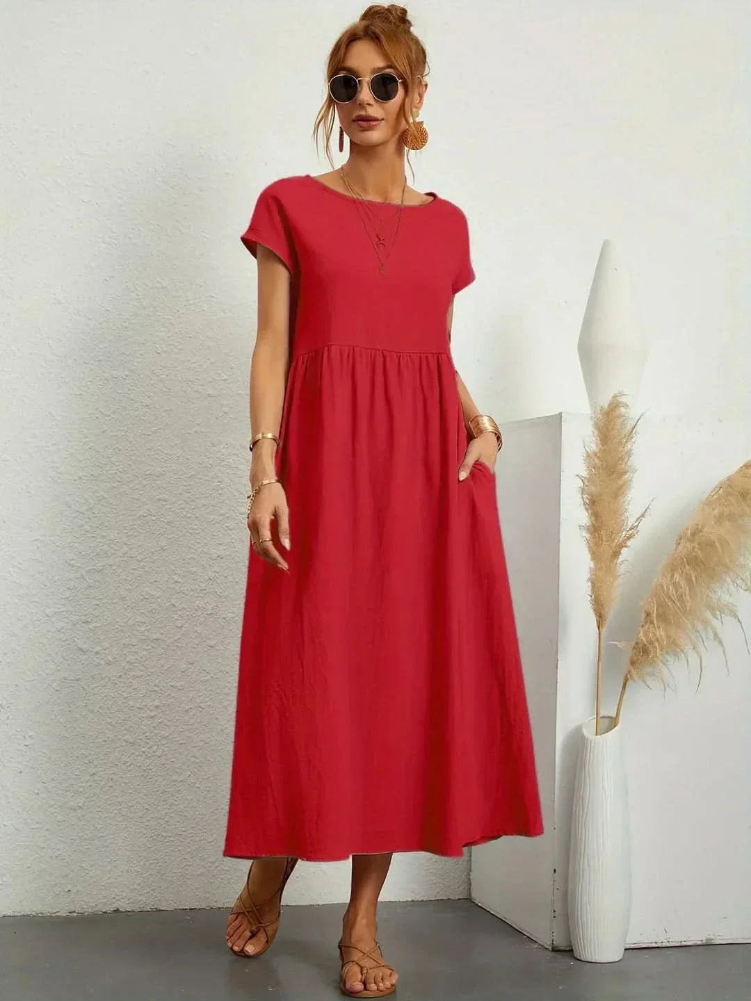 AVA | LUXE FLUID MIDI DRESS