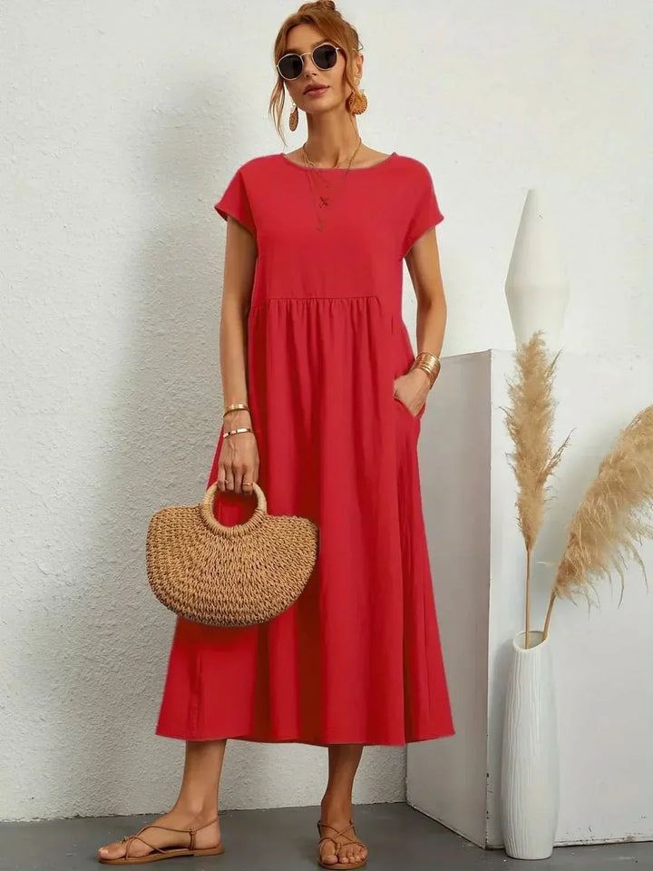 AVA | LUXE FLUID MIDI DRESS