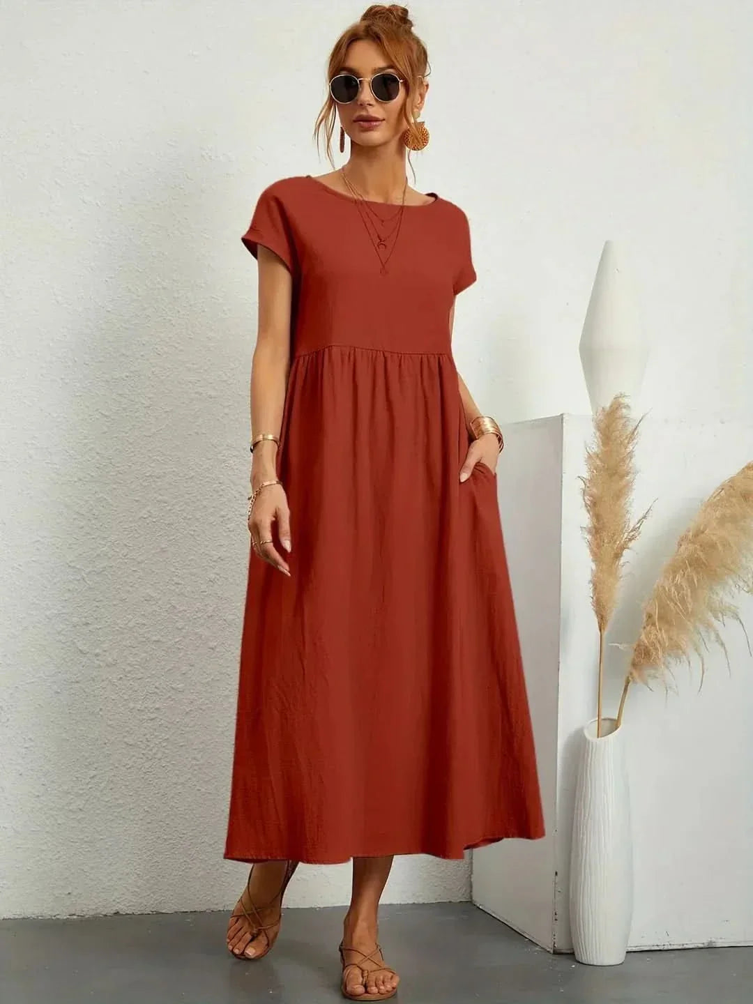 AVA | LUXE FLUID MIDI DRESS