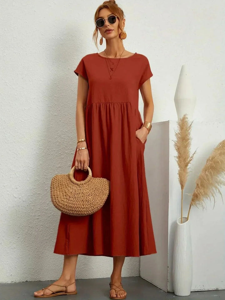 AVA | LUXE FLUID MIDI DRESS