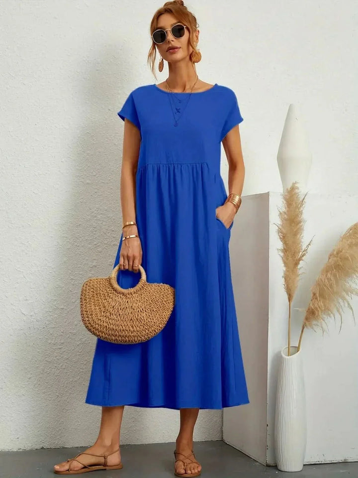 AVA | LUXE FLUID MIDI DRESS