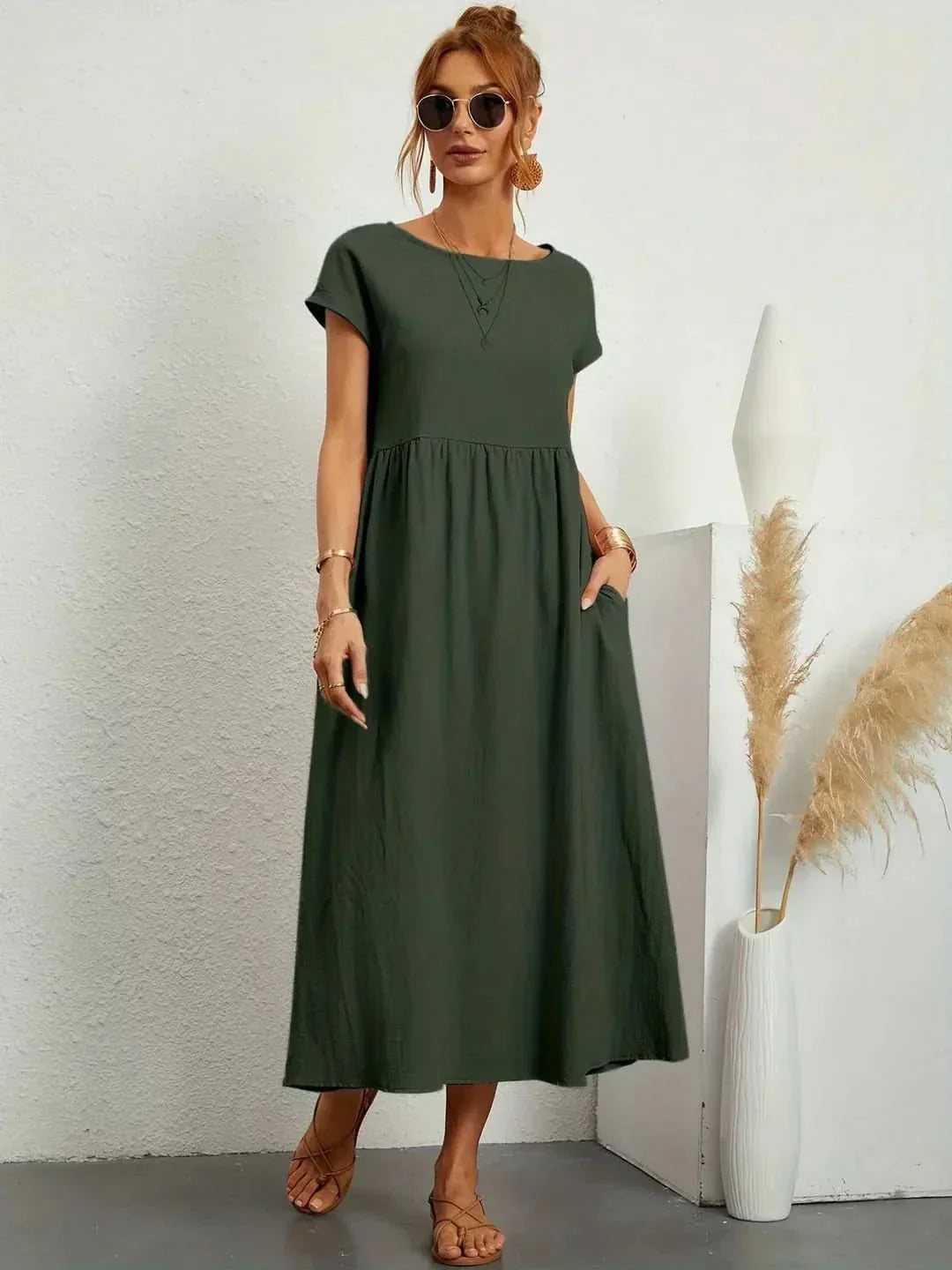 AVA | LUXE FLUID MIDI DRESS