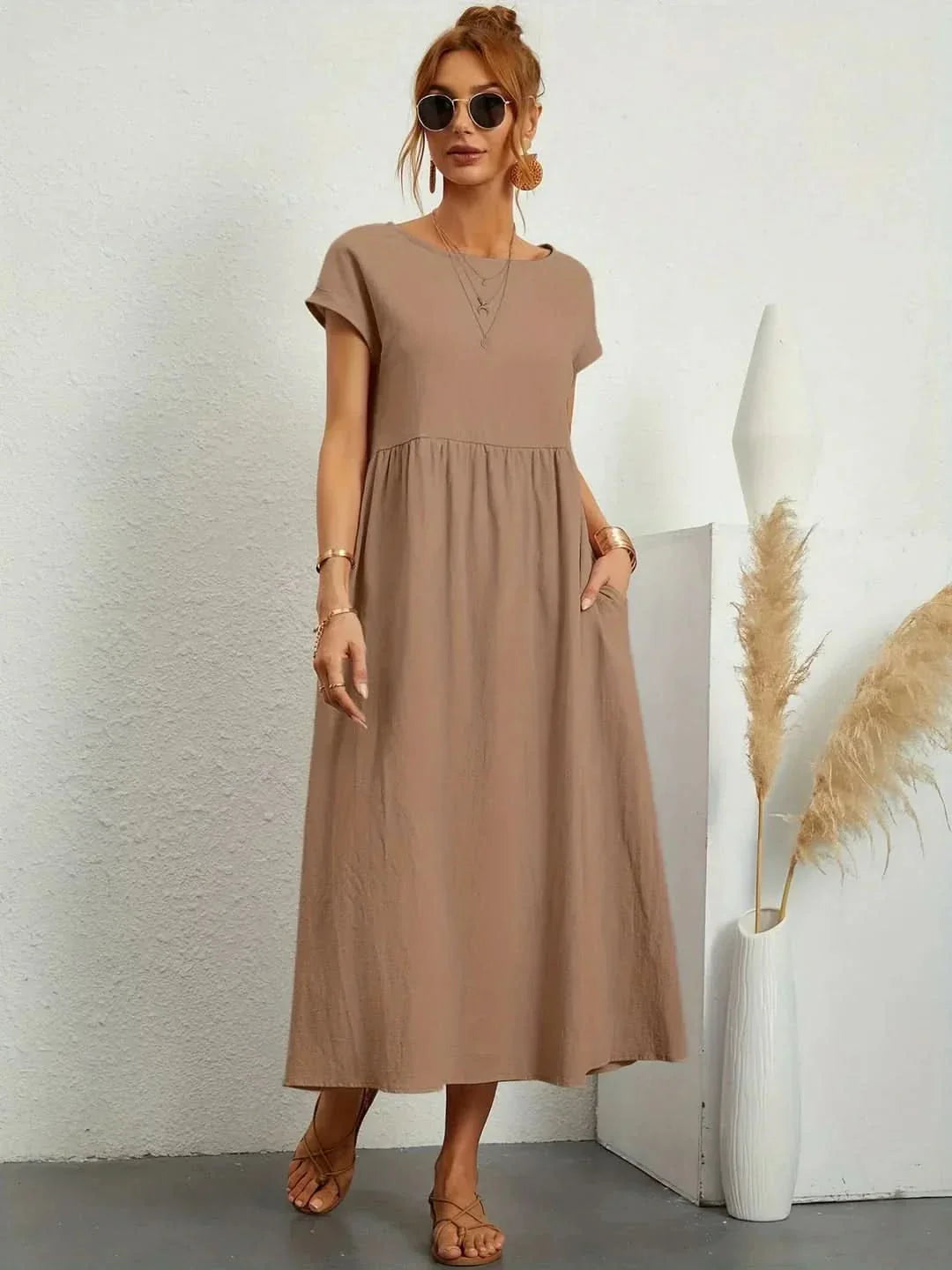 AVA | LUXE FLUID MIDI DRESS