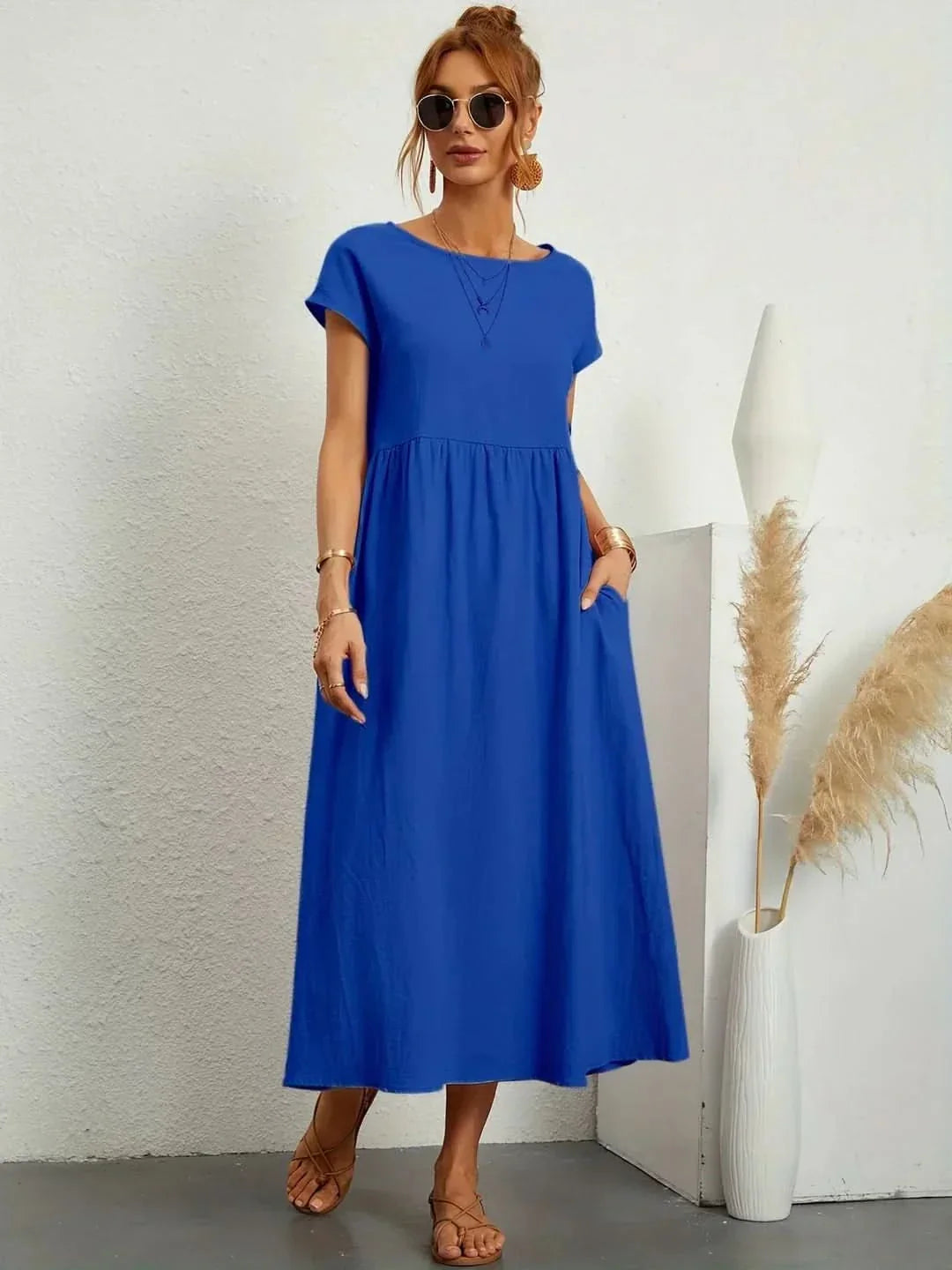 AVA | LUXE FLUID MIDI DRESS