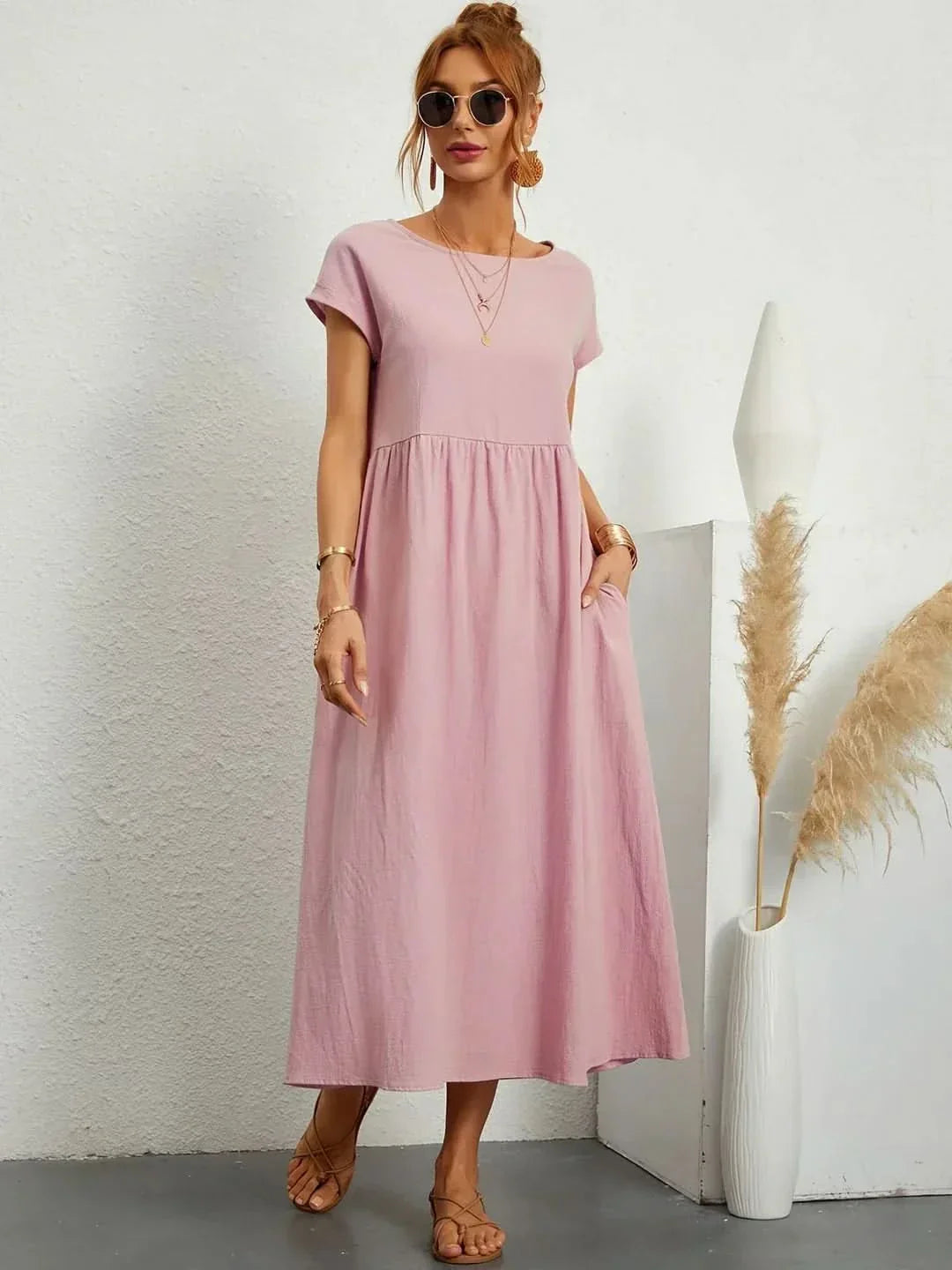 AVA | LUXE FLUID MIDI DRESS
