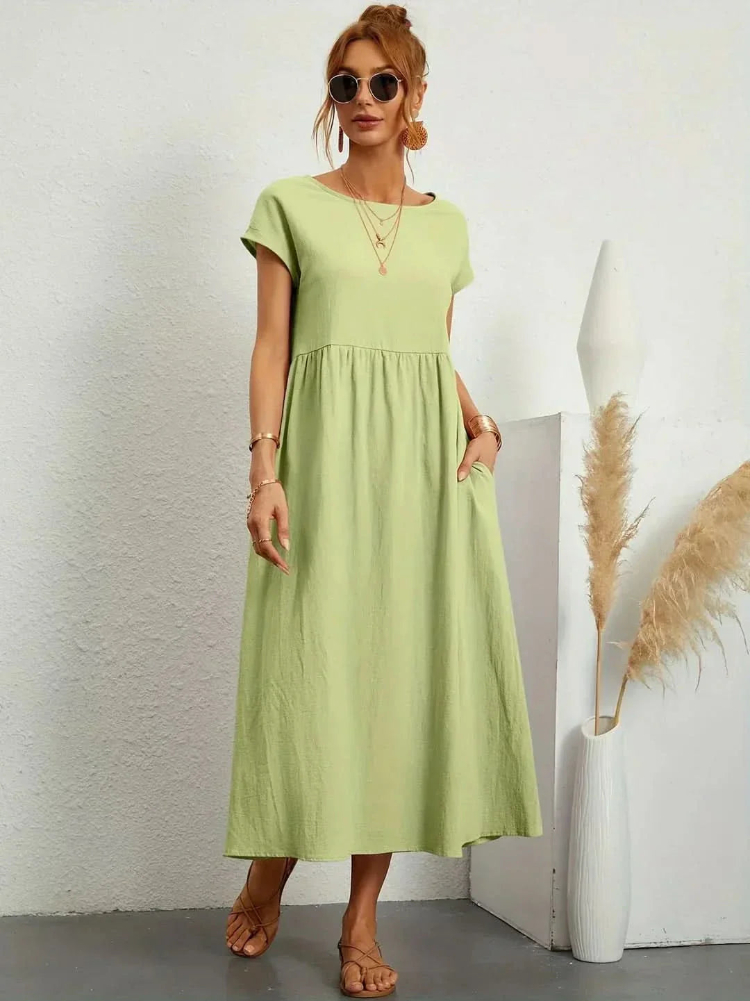 AVA | LUXE FLUID MIDI DRESS