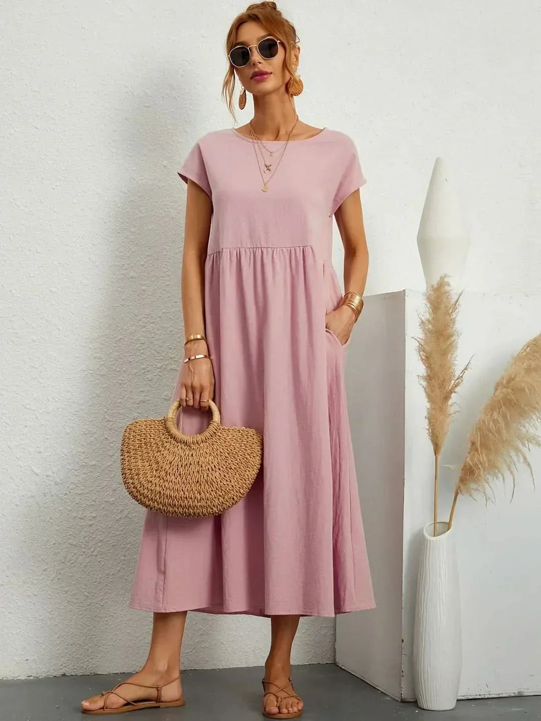 AVA | LUXE FLUID MIDI DRESS