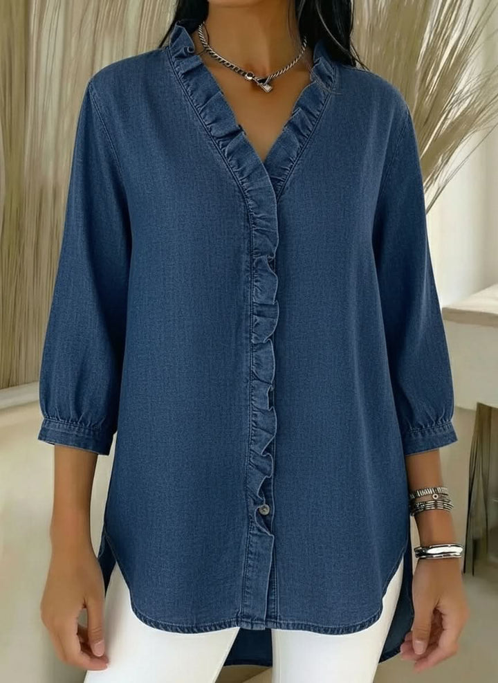 CELESTE | RUFFLE TOP