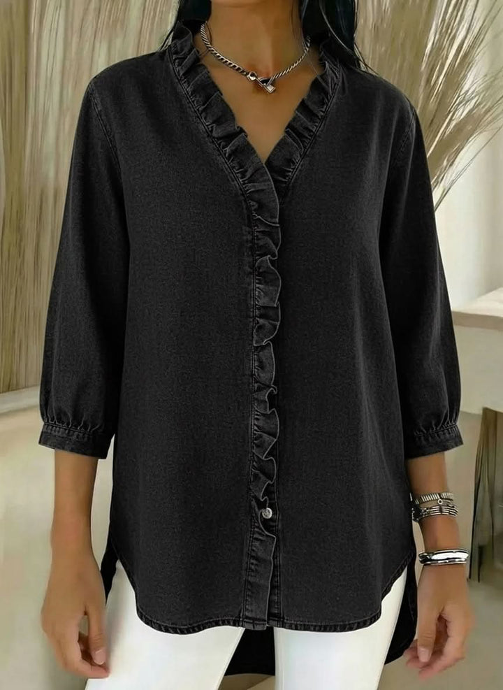 CELESTE | RUFFLE TOP
