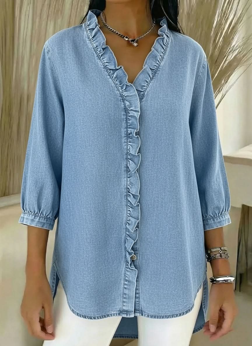 CELESTE | RUFFLE TOP