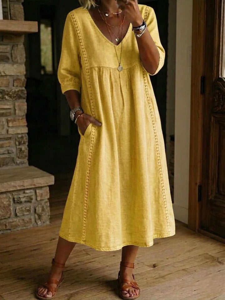 DAISY | LACE TRIM DRESS