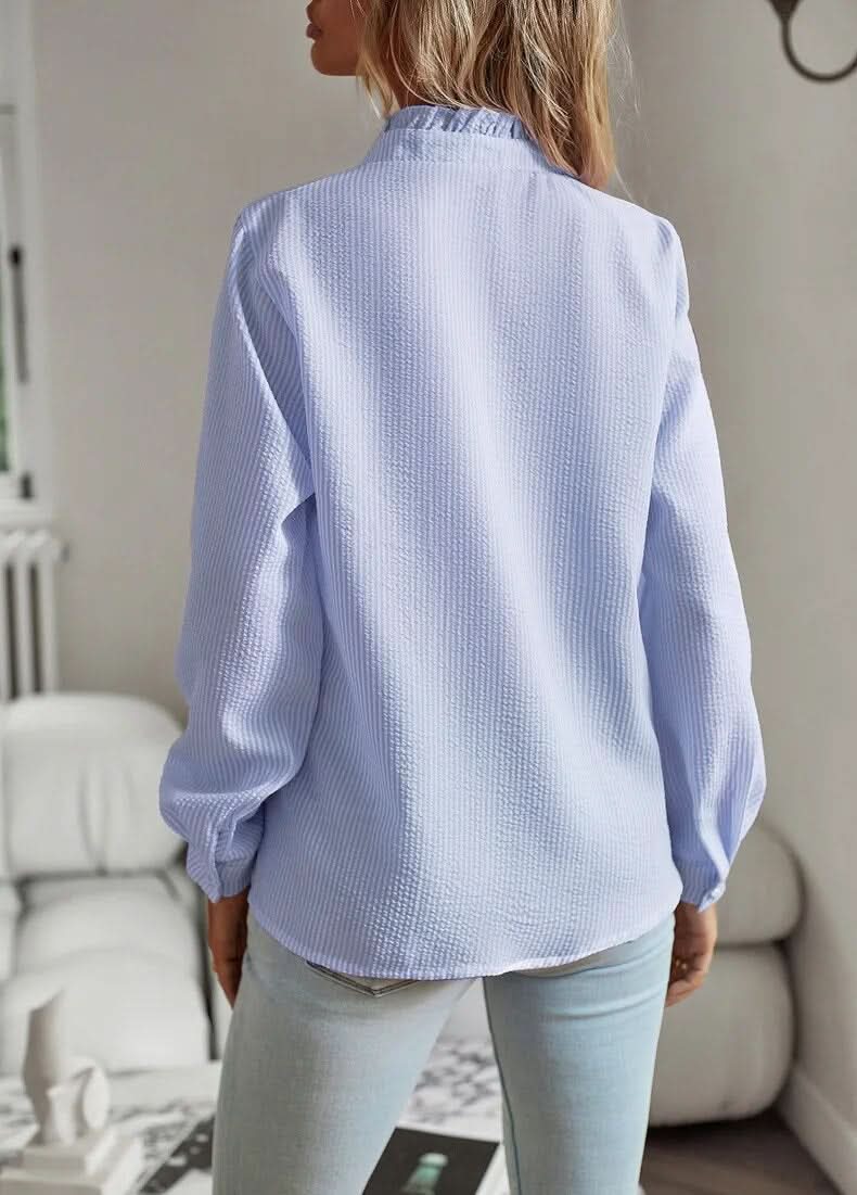 AURORA | RUFFLE LONG SLEEVE SHIRT