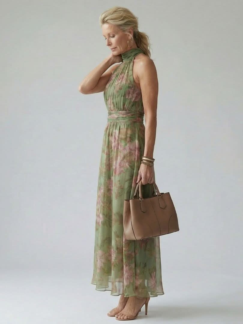 DELILAH | HALTER MIDI DRESS