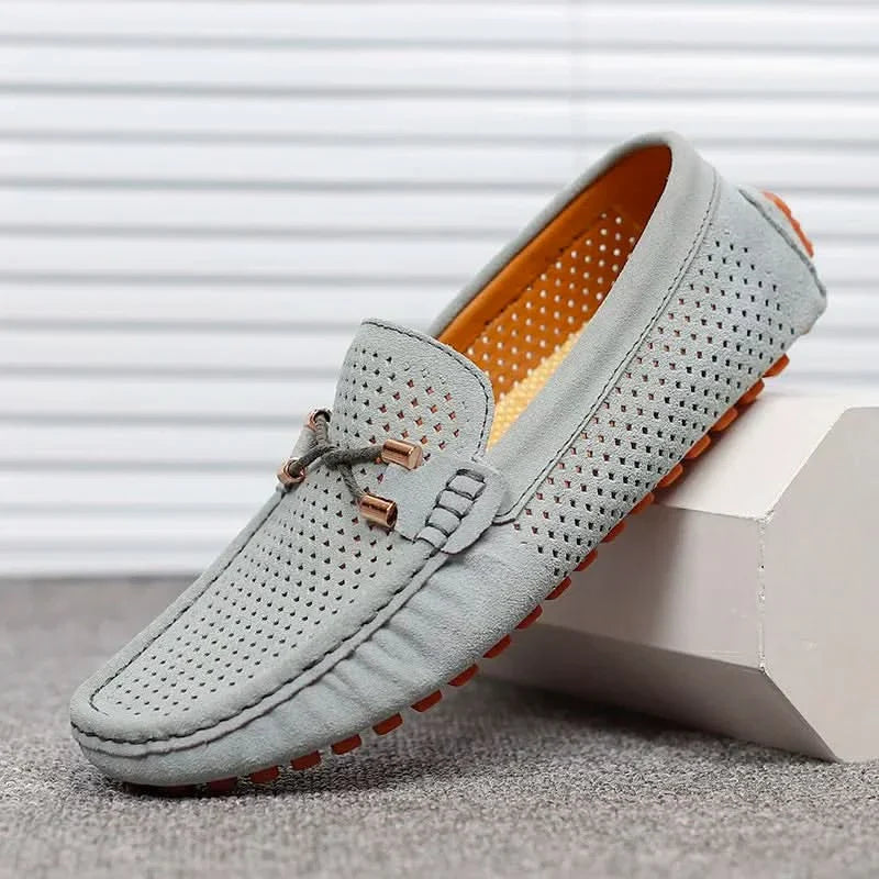 GIANNI | PERFORATED LEATHER LOAFERS