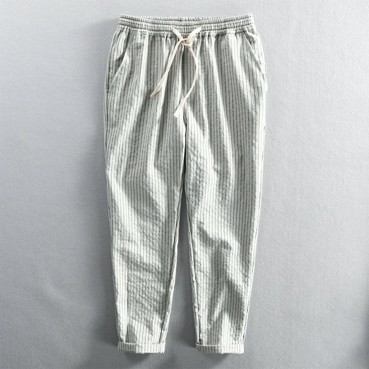 ROCCO | STRIPED LINEN PANTS