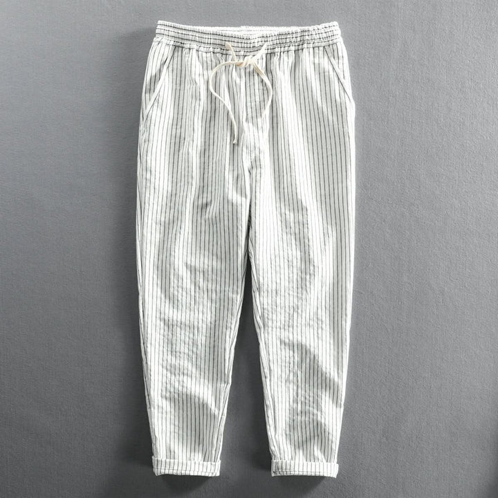 ROCCO | STRIPED LINEN PANTS