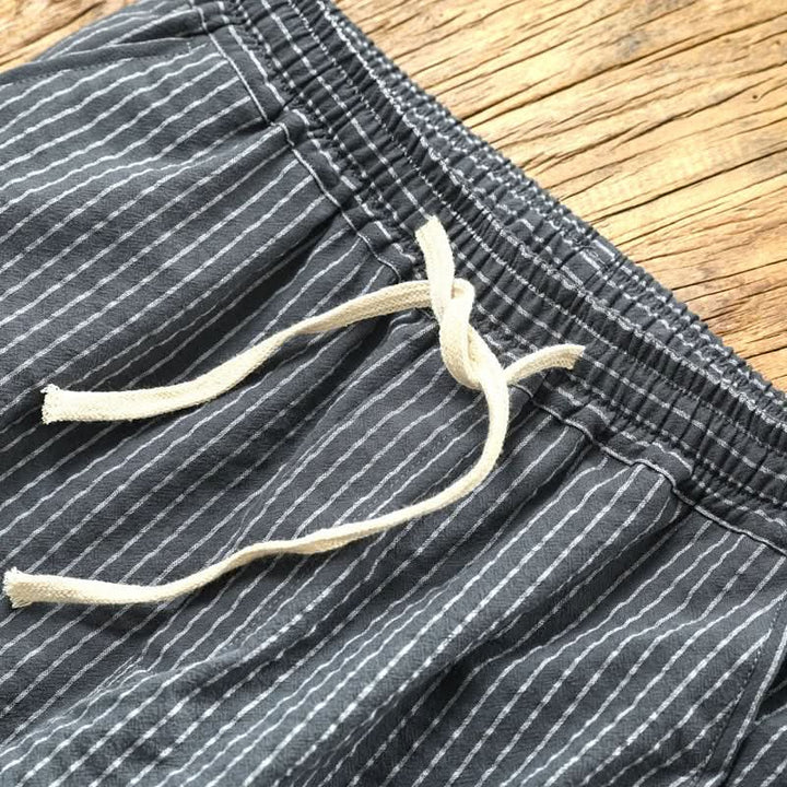 ROCCO | STRIPED LINEN PANTS
