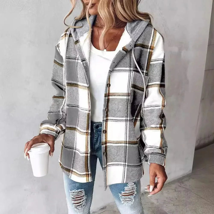 HIGHLAND | PLAID HOODED COAT