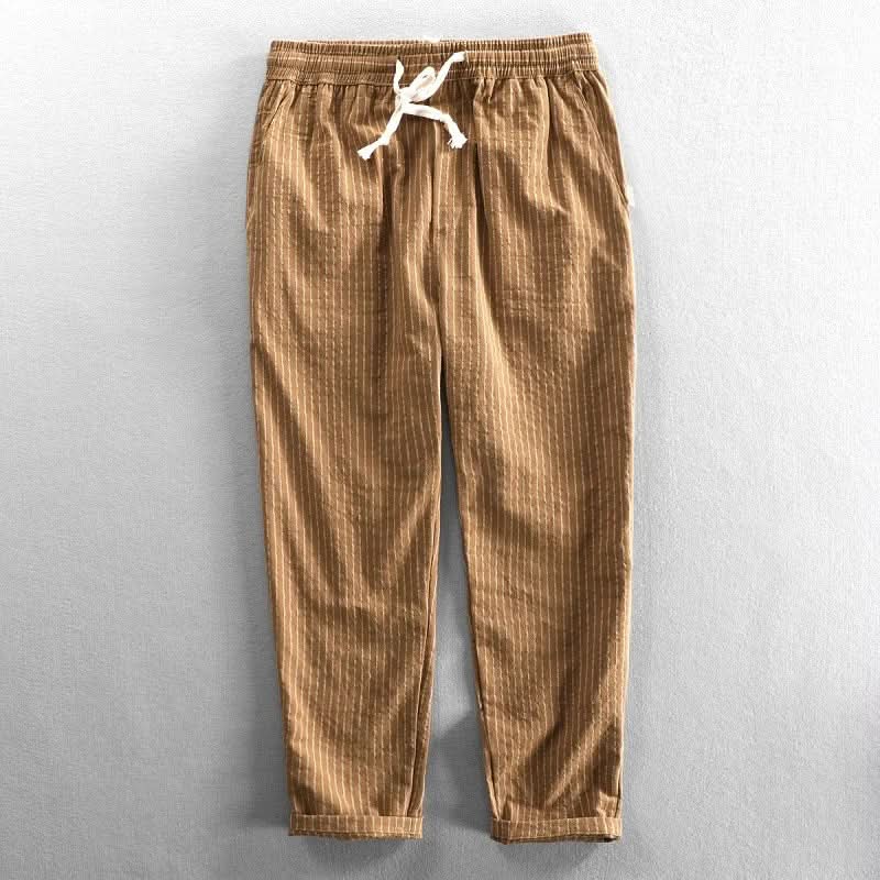 ROCCO | STRIPED LINEN PANTS