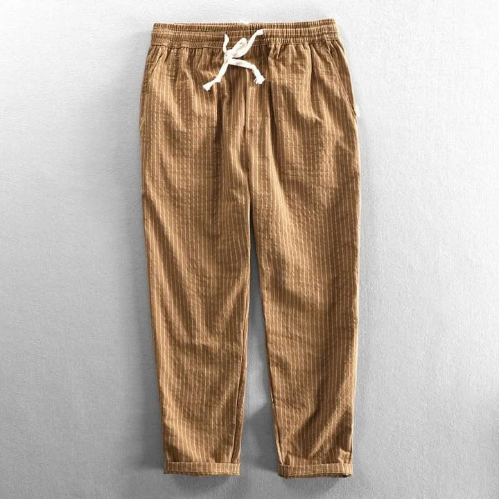 ROCCO | STRIPED LINEN PANTS