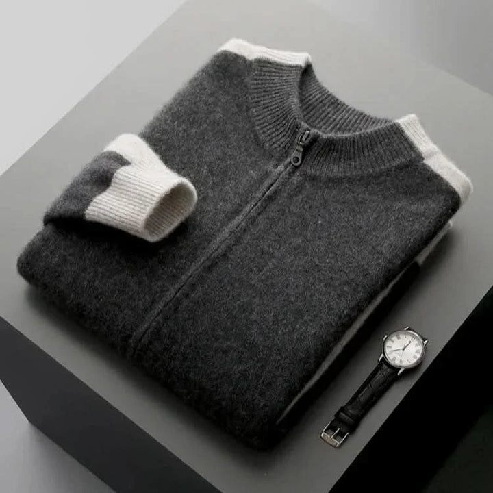 FERRARA | CASHMERE ZIP-THROUGH JACKET