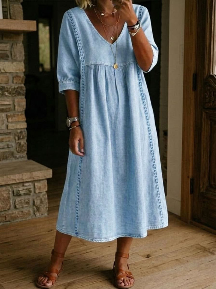 DAISY | LACE TRIM DRESS
