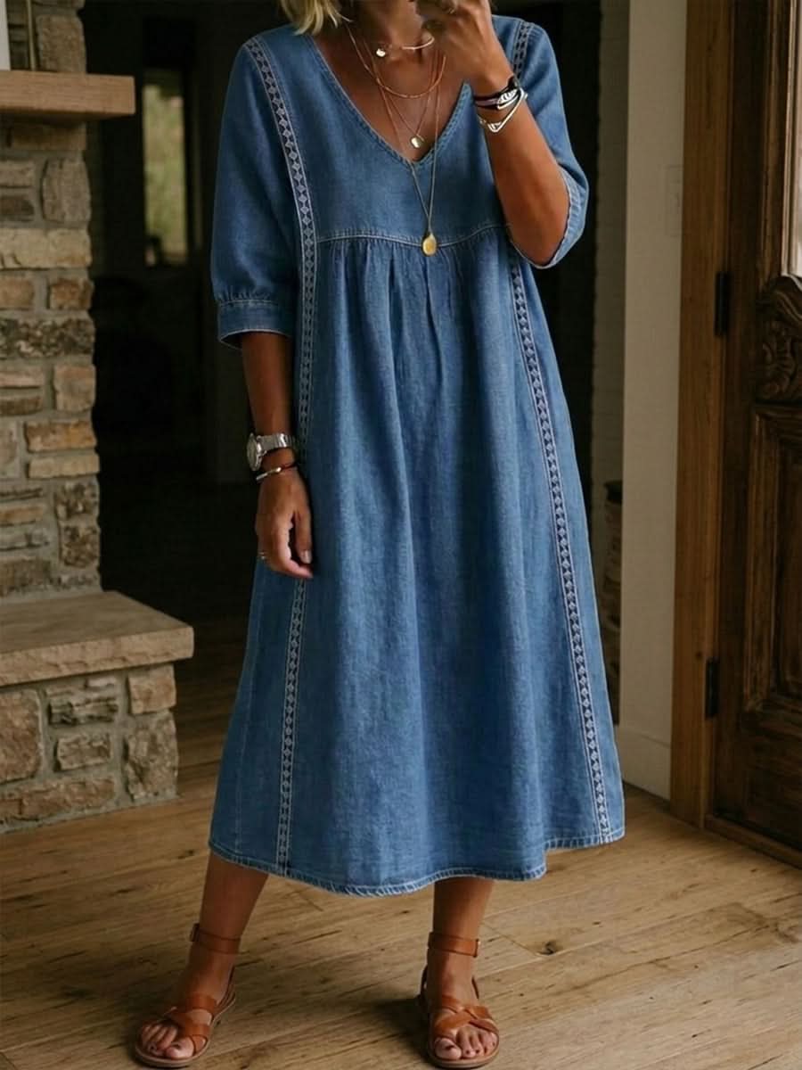 DAISY | LACE TRIM DRESS