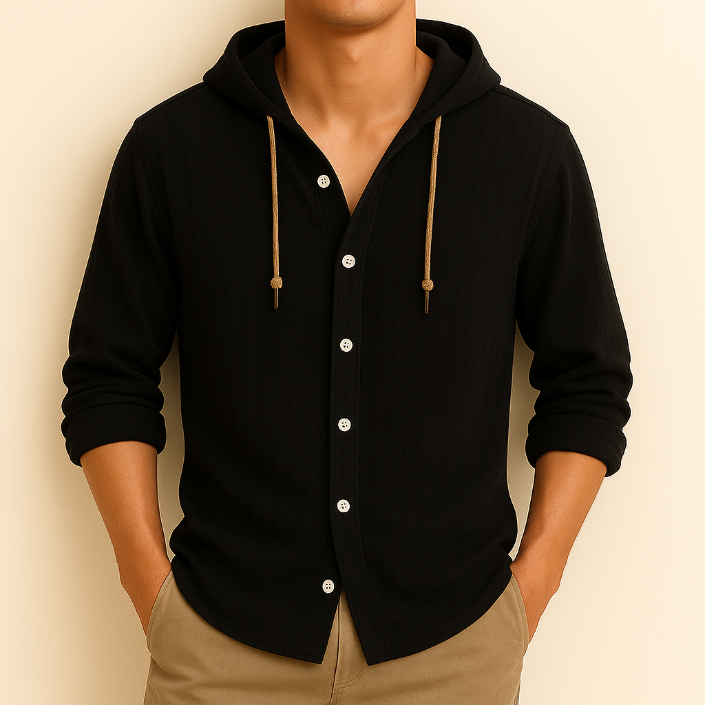 LANGFORD | HOODED SHIRT JACKET