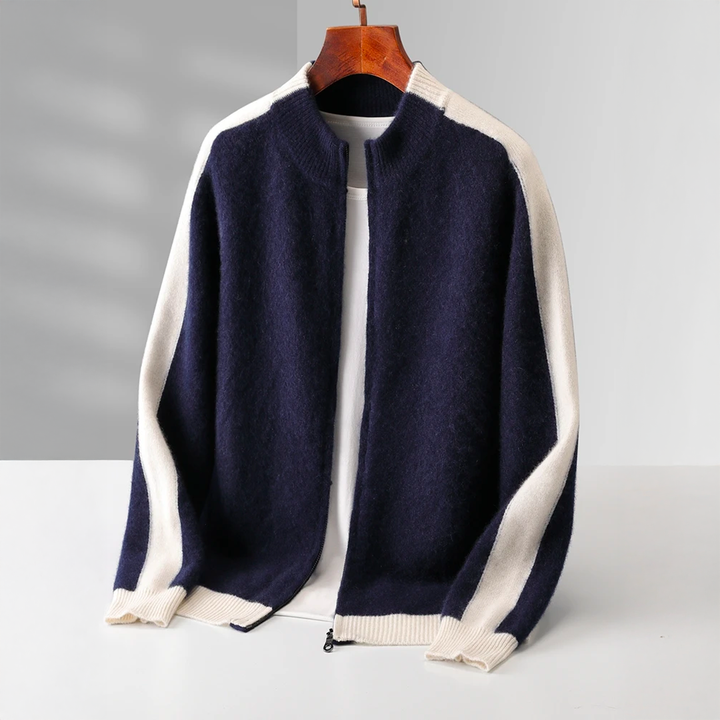 FERRARA | CASHMERE ZIP-THROUGH JACKET