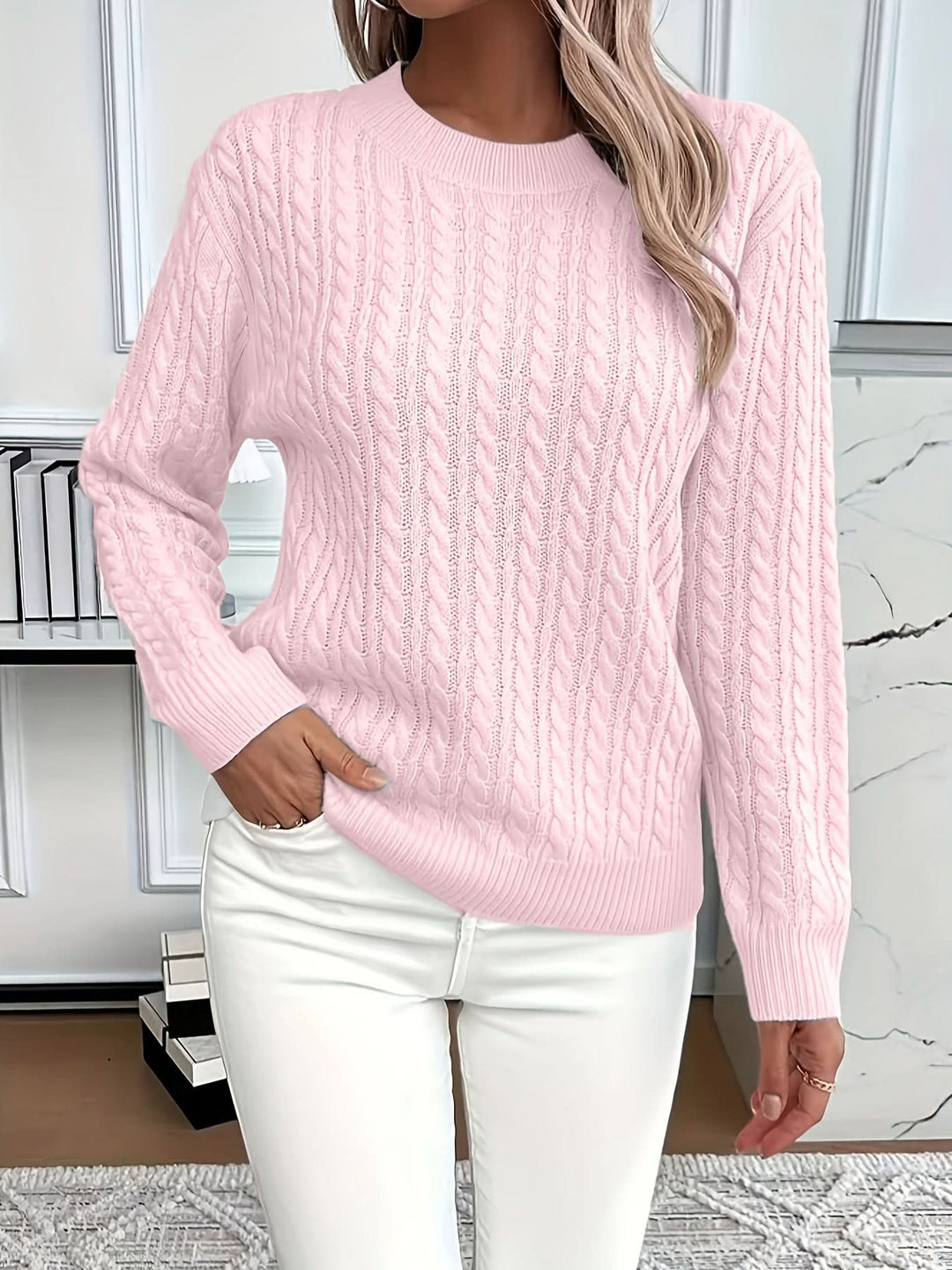 MARIELLE | CABLE SWEATER
