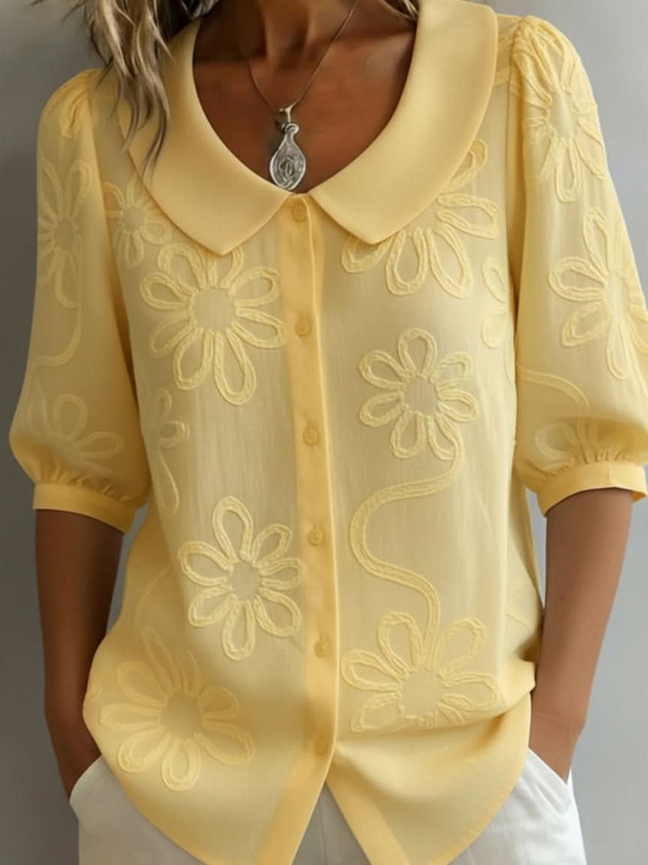 TESSA | NATURAL FLORAL TOP