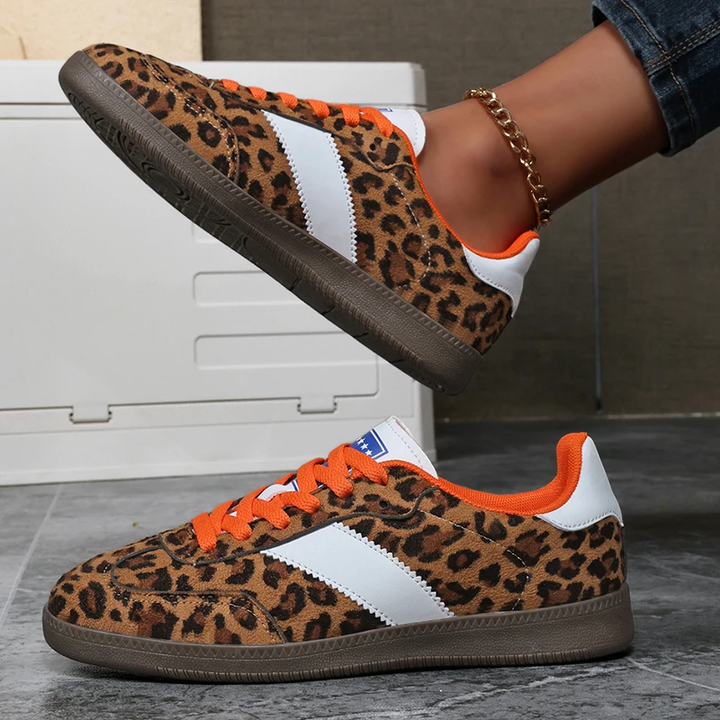 FIERCE SUEDE LEOPARD SNEAKER