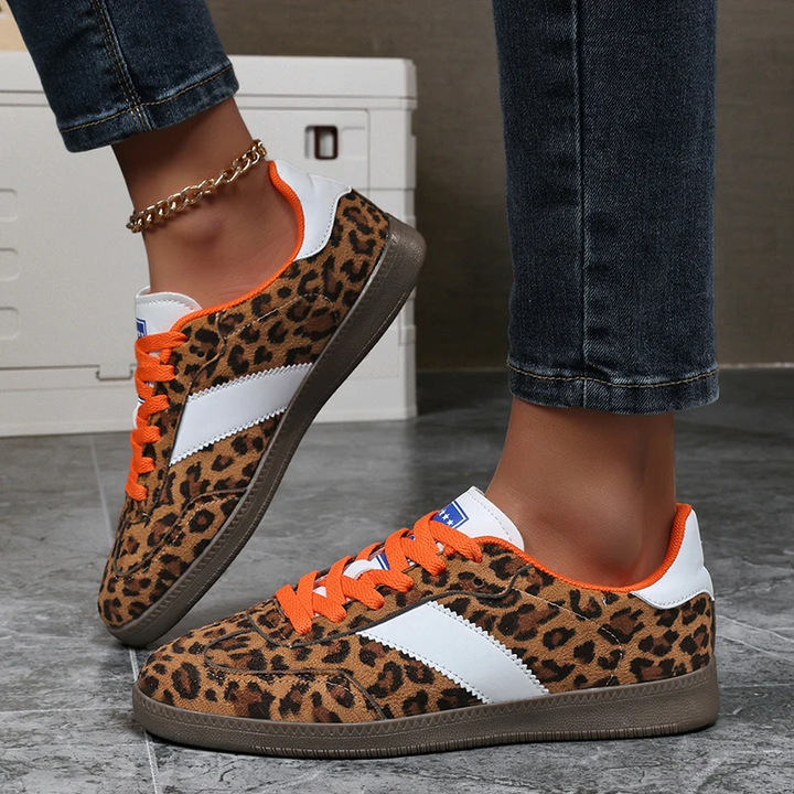 FIERCE SUEDE LEOPARD SNEAKER