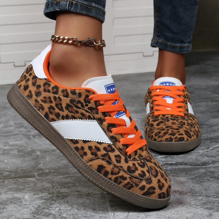 FIERCE SUEDE LEOPARD SNEAKER