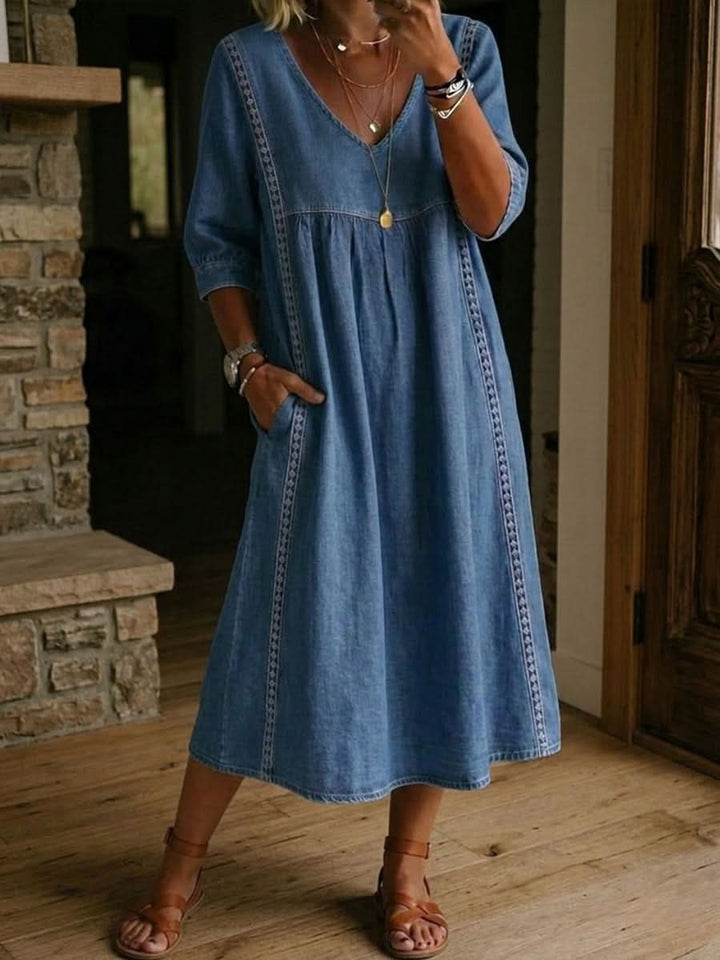DAISY | LACE TRIM DRESS